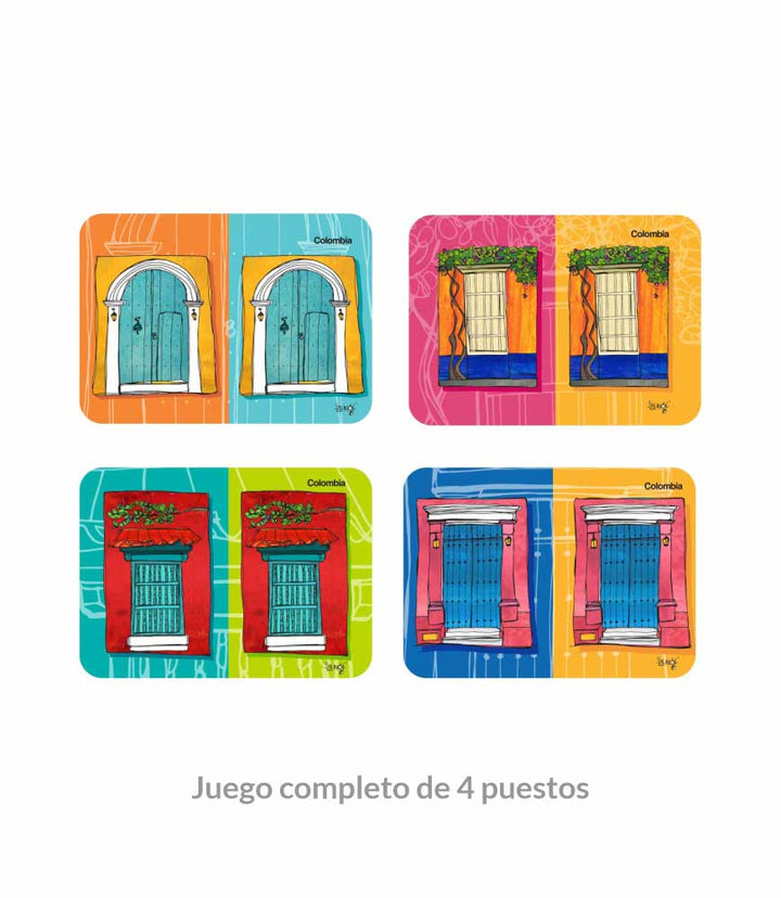 Juego de individuales Colombia