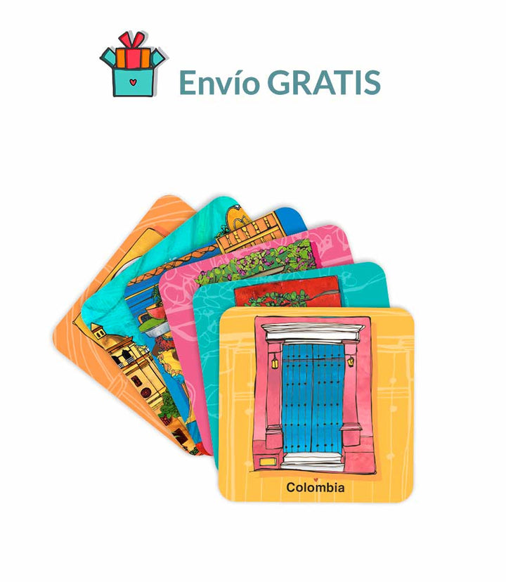 Juego de portavasos 6 puestos