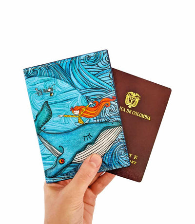 Portapasaportes diseño Ballena