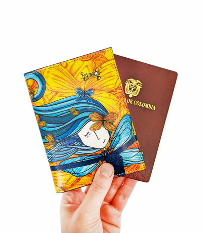 Portapasaportes diseño Mariposas