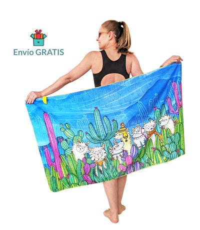 Toallas de microfibra diseño Alpacas