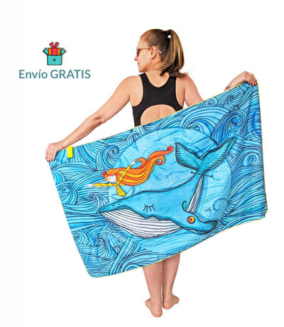 Toallas de microfibra diseño Ballena